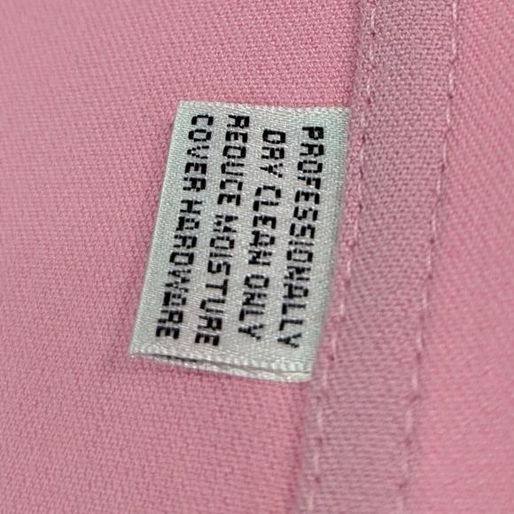 St John Jacket Womens Medium 8 10 Pink Zip Pocket Flip Cuff Bubblegum Light - Picture 9 of 12